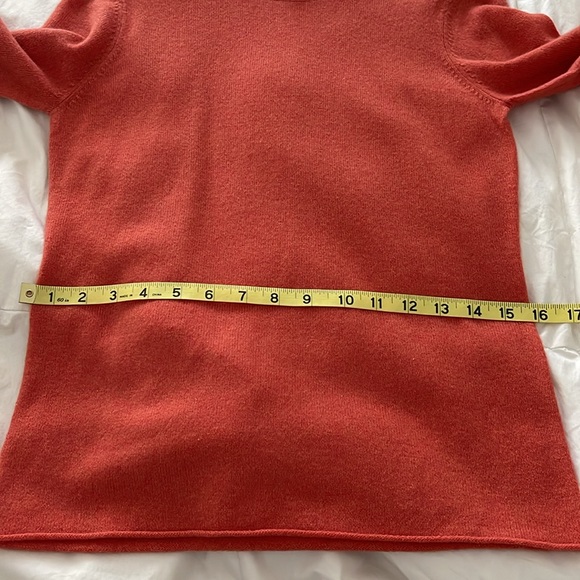 NWOT Tweeds Orange cashmere sweater - Picture 8 of 11